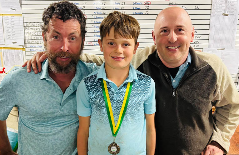 Mitch Andrews wins Golf Medal