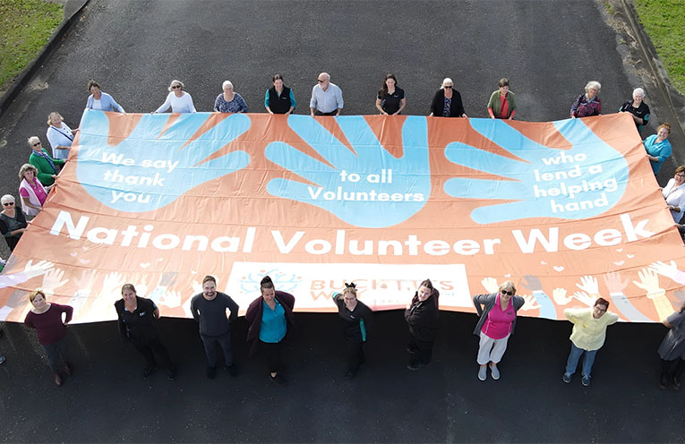 Thanking the Bucketts Way volunteers connecting their community