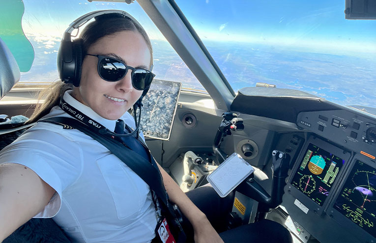 From Gloucester High School to a Qantas cockpit
