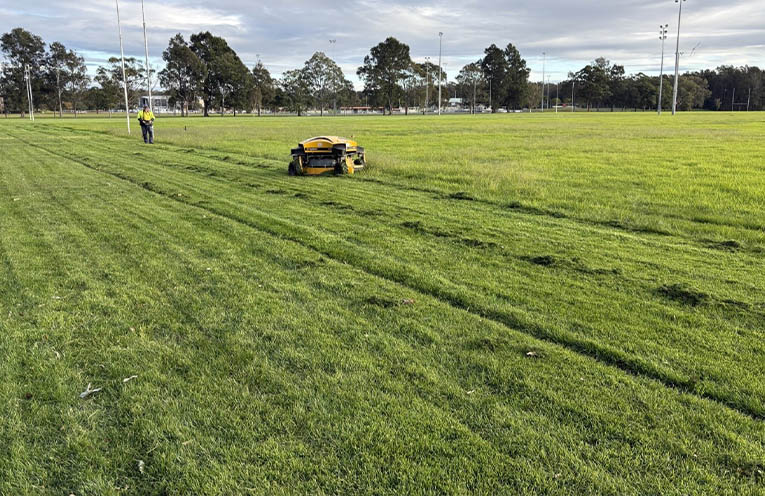 Trial to keep soggy grounds maintained