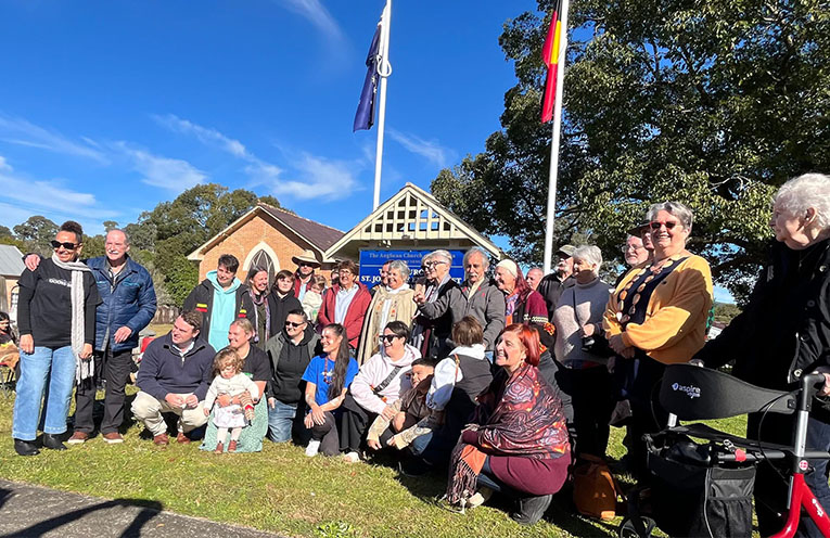 NAIDOC plaque unveiled at Stroud church