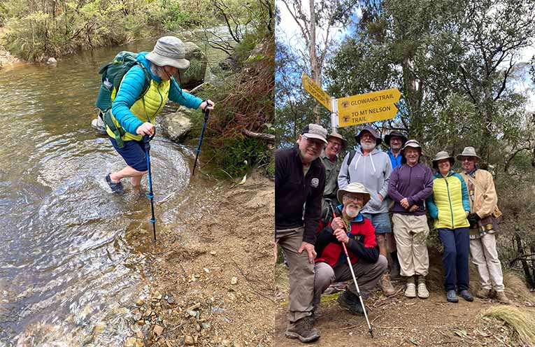 Bushwalkers brave wintry trail conditions