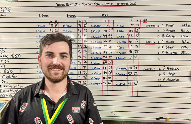 Cornall Wins Golf Medal