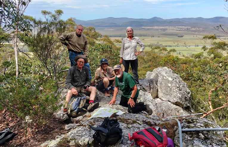 Gloucester Environment Group walkers conquer Alum Mountain