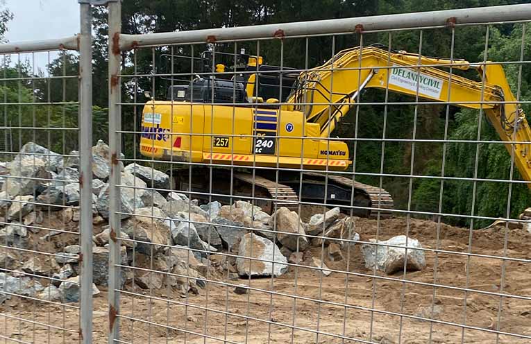 Riverbank restoration work in Gloucester District Park