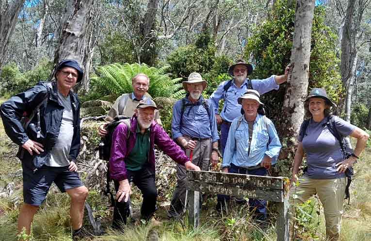 Members of the Gloucester Environment Group on their hike to Careys Peak on 18 January. Photos: supplied.