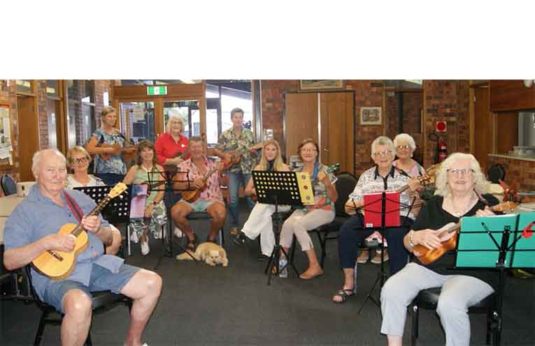 U3A’s Ukulele group. Photo: Wendy Buswell