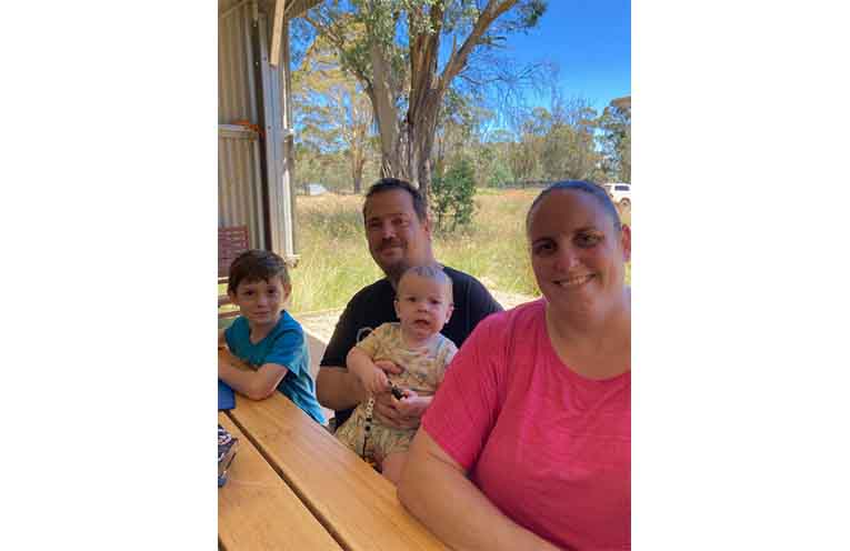 Finley, Daniel with Angus and Danielle Taverner.