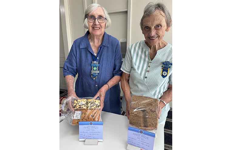 Christine Bolton and Judy Hopkins. Photo: Sandy Tebbet