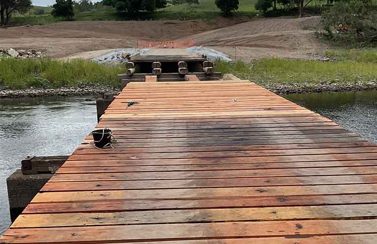 Temporary Tiri Bridge hopefully open by month’s end