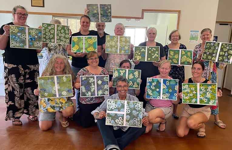 Proudly imperfect painters gather for a Sunday ‘time out’