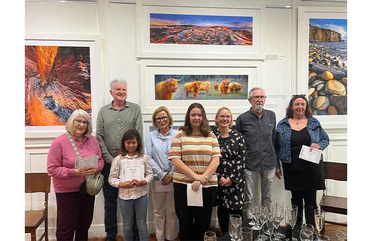Judges and winners: Marilyn Sanderson, Michael Duffy, Eva Brooks, Alison Gorman, Crystal Syned, Tess Nolan, John Hogan, Deb Pugh. Photo: Charlie Lethbridge