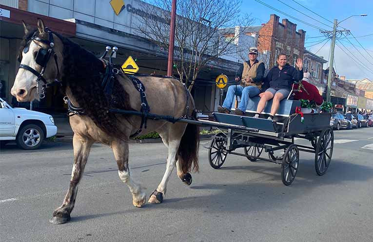 Christmas in July draws crowds to a vibrant Gloucester