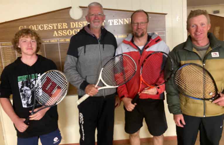 Bowdens triumph in men’s tennis