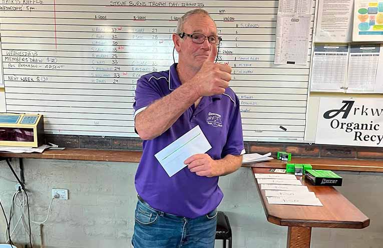 Visitor with Top Score in Golf