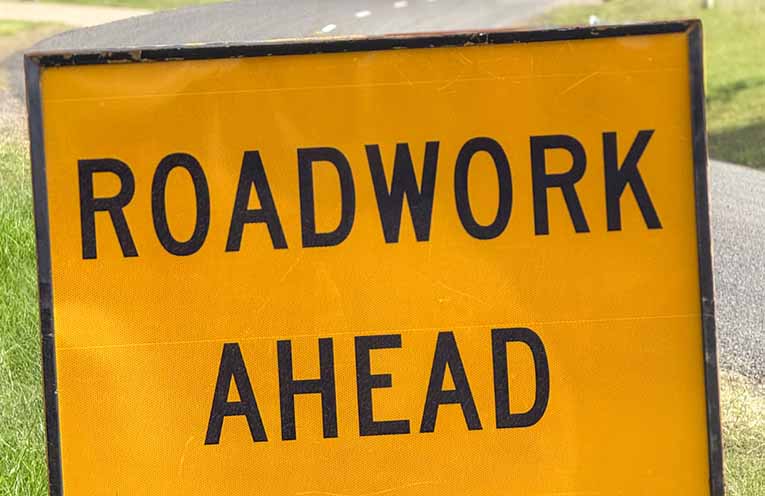 Road reconstruction works on King Street, Gloucester