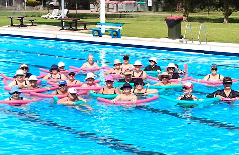 Aqua classes still going strong. Photo: Julie Reay.